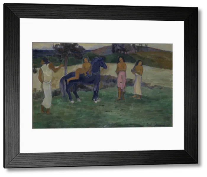 Framed Print : Composition with Figures and a Horse, 1902 Framed Print : Composition with Figures and a Horse, 1902