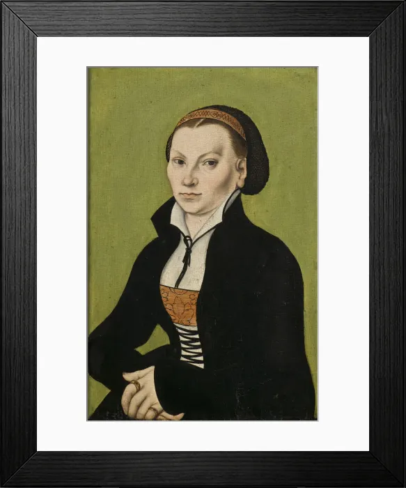 Framed Print : Portrait of Katharina Luther, nee Katharina von Bora (1499-1552), 1526 Framed Print : Portrait of Katharina Luther, nee Katharina von Bora (1499-1552), 1526