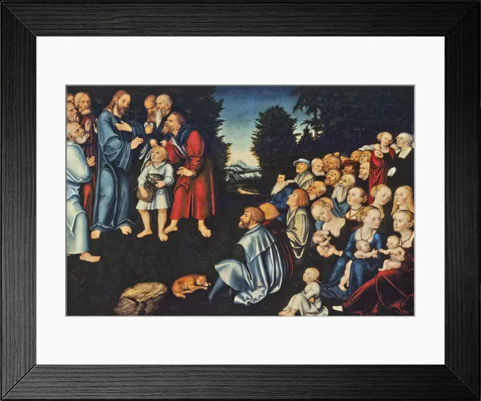 Framed Print : The Miracle of the Five Loaves and Two Fishes Framed Print : The Miracle of the Five Loaves and Two Fishes