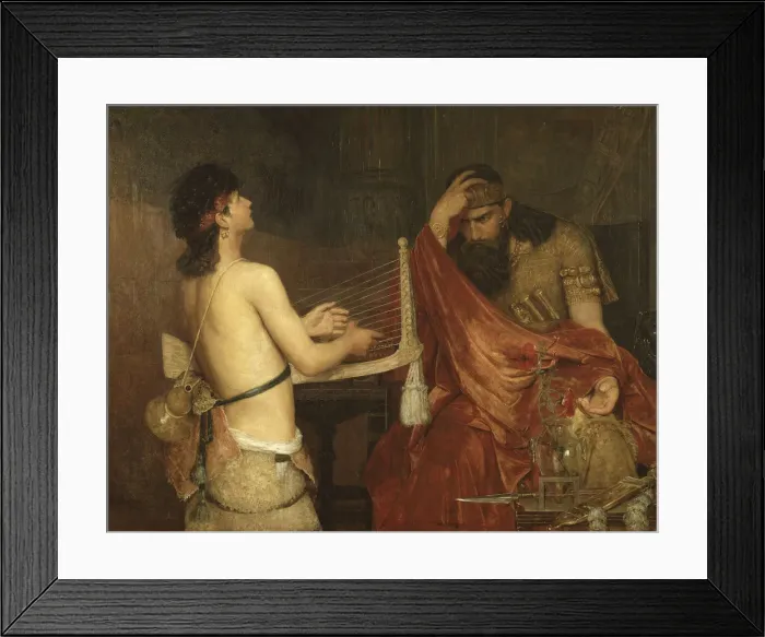 Framed Print : David and Saul, 1878 Framed Print : David and Saul, 1878