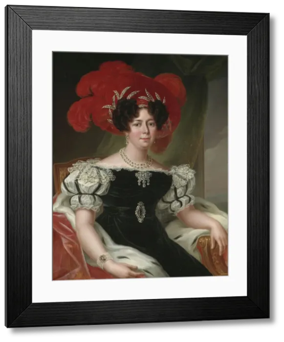 Framed Print : Portrait of Desideria (1777-1860), Queen of Sweden and Norway, 1830 Framed Print : Portrait of Desideria (1777-1860), Queen of Sweden and Norway, 1830