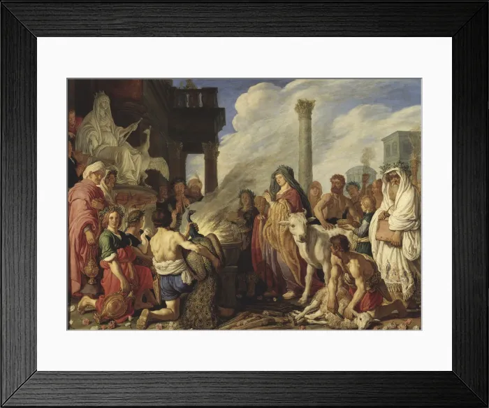 Framed Print : Didos sacrifice to Juno, 1630 Framed Print : Didos sacrifice to Juno, 1630