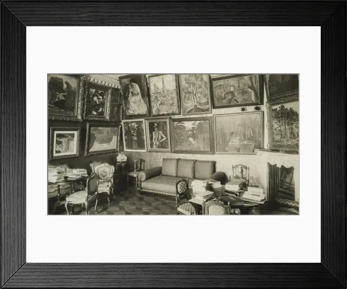 Framed Print : The music room in the Shchukins house with works by Degas, Maurice Denis and Henri Rousseau, 1913-1 Framed Print : The music room in the Shchukins house with works by Degas, Maurice Denis and Henri Rousseau, 1913-1