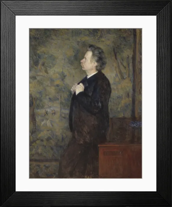 Framed Print : Portrait of Edvard Grieg (1843-1907), 1892 Framed Print : Portrait of Edvard Grieg (1843-1907), 1892