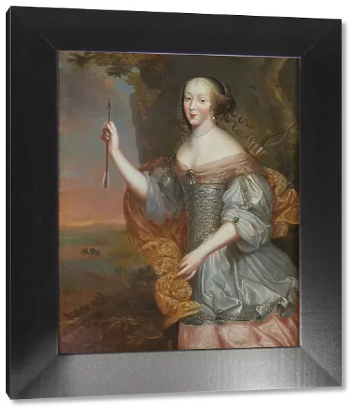 Portrait of Elisabeth Marguerite d Orleans (1646-1696), Duchess of Alencon and Angouleme