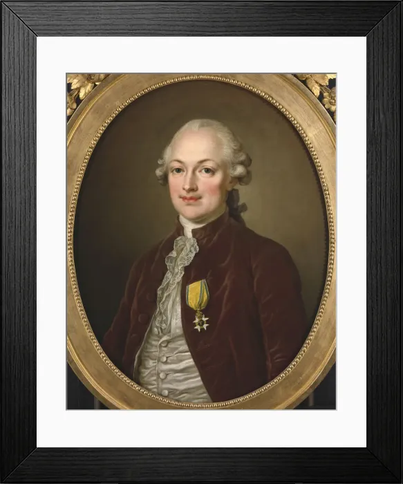 Framed Print : Portrait of Baron Erik Magnus Stael von Holstein (1749-1802), 1796 Framed Print : Portrait of Baron Erik Magnus Stael von Holstein (1749-1802), 1796