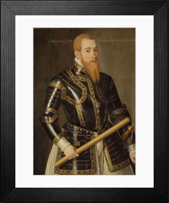 Framed Print : Portrait of King Eric XIV of Sweden (1533-1577) Framed Print : Portrait of King Eric XIV of Sweden (1533-1577)