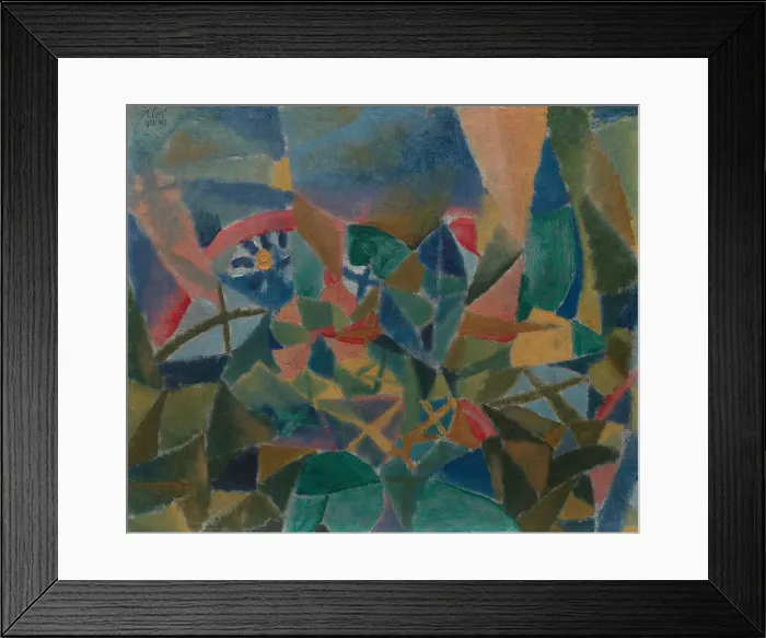 Framed Print : Flower Bed, 1913 Framed Print : Flower Bed, 1913