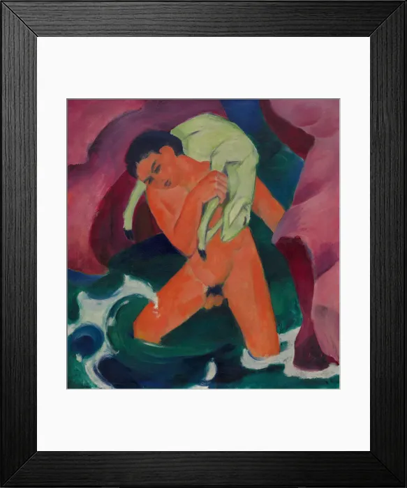 Framed Print : Young Boy with a Lamb (The Good Shepherd), 1911 Framed Print : Young Boy with a Lamb (The Good Shepherd), 1911