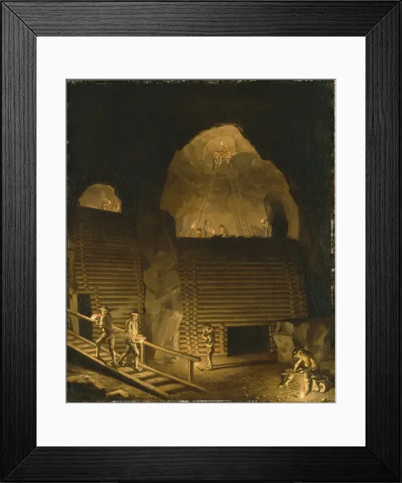 Framed Print : Falun Copper Mine, ca 1784 Framed Print : Falun Copper Mine, ca 1784