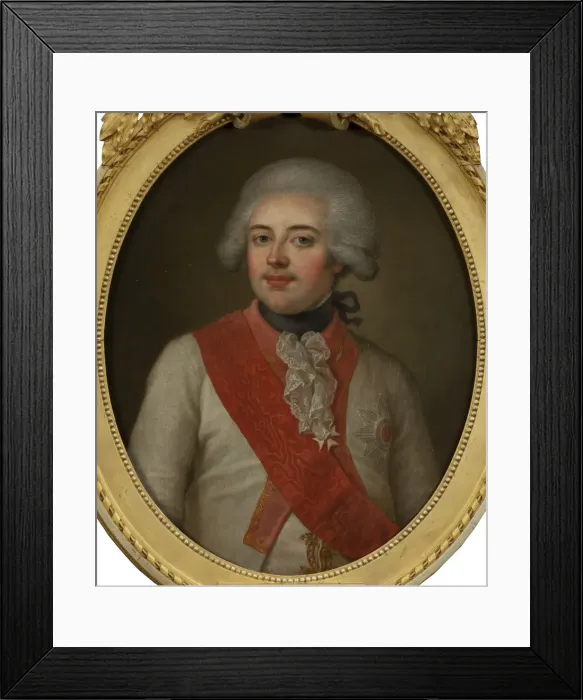 Framed Print : Portrait of Frederick II Eugene (1732-1797), Duke of Wurttemberg, Mid of the 18th cen Framed Print : Portrait of Frederick II Eugene (1732-1797), Duke of Wurttemberg, Mid of the 18th cen