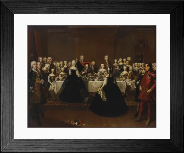 Framed Print : Feast table at the Vienna court (Grand Couvert), 1734 Framed Print : Feast table at the Vienna court (Grand Couvert), 1734