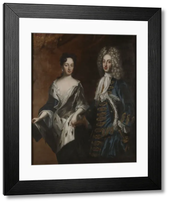 Framed Print : Frederick IV (1671-1702), Duke of Holstein-Gottorp and Duchess Hedvig Sophia (1681-1708), 1700 Framed Print : Frederick IV (1671-1702), Duke of Holstein-Gottorp and Duchess Hedvig Sophia (1681-1708), 1700
