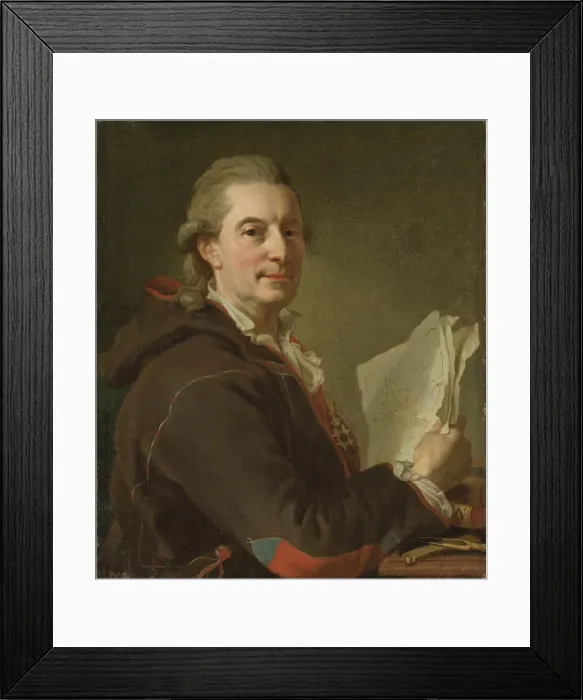 Framed Print : Portrait of Fredrik Henrik af Chapman (1721-1808), 1778 Framed Print : Portrait of Fredrik Henrik af Chapman (1721-1808), 1778