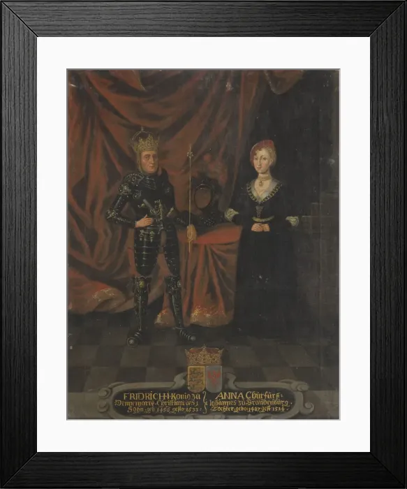 Framed Print : King Frederick I of Denmark (1471-1533) and Anna of Brandenburg (1487-1514) Framed Print : King Frederick I of Denmark (1471-1533) and Anna of Brandenburg (1487-1514)