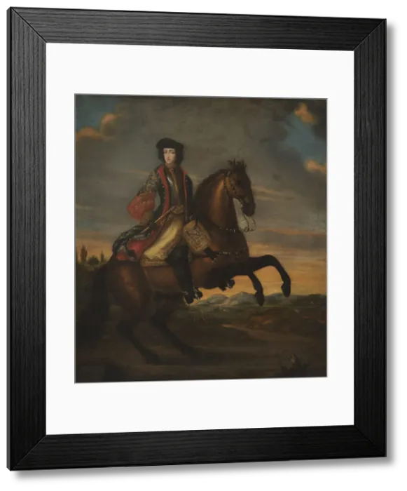Framed Print : Portrait of Frederick IV (1671-1702), Duke of Holstein-Gottorp on Horeback, 1689 Framed Print : Portrait of Frederick IV (1671-1702), Duke of Holstein-Gottorp on Horeback, 1689