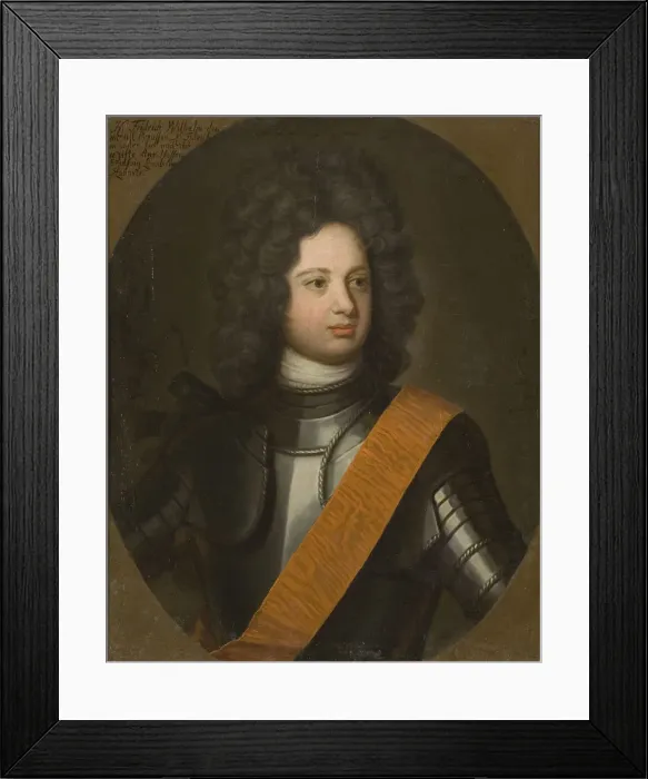 Framed Print : Portrait of Frederick William I (1688-1740), King in Prussia, Early 18th cen Framed Print : Portrait of Frederick William I (1688-1740), King in Prussia, Early 18th cen