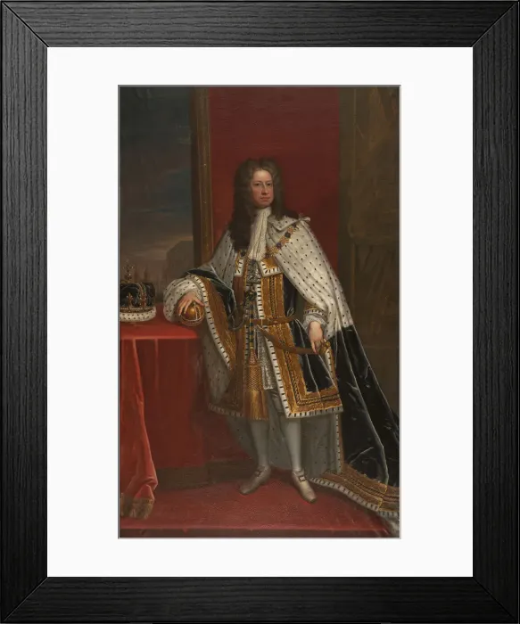 Framed Print : Portrait of George I of Great Britain Framed Print : Portrait of George I of Great Britain
