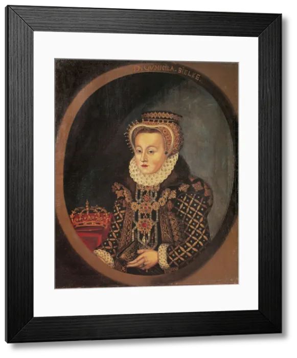 Framed Print : Portrait of Gunilla Bielke (1568-1597), Queen of Sweden, 1600s Framed Print : Portrait of Gunilla Bielke (1568-1597), Queen of Sweden, 1600s