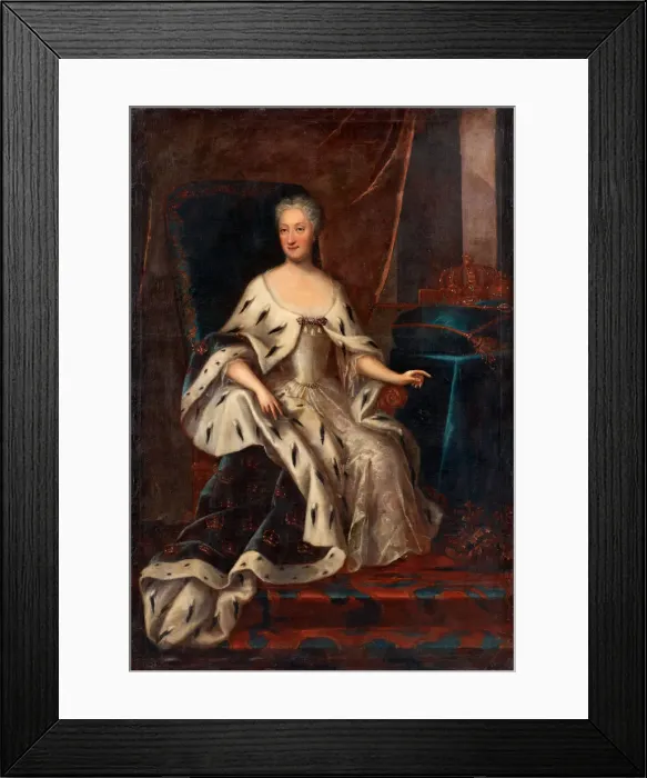 Framed Print : Portrait of Ulrika Eleonora (1688-1741), Queen of Sweden Framed Print : Portrait of Ulrika Eleonora (1688-1741), Queen of Sweden