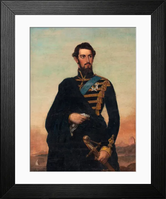 Framed Print : Portrait of the King Charles XV of Sweden Framed Print : Portrait of the King Charles XV of Sweden
