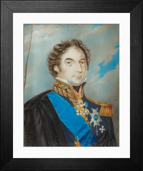 Framed Print : Portrait of Charles XIV John (1763-1844), King of Sweden, 1829 Framed Print : Portrait of Charles XIV John (1763-1844), King of Sweden, 1829