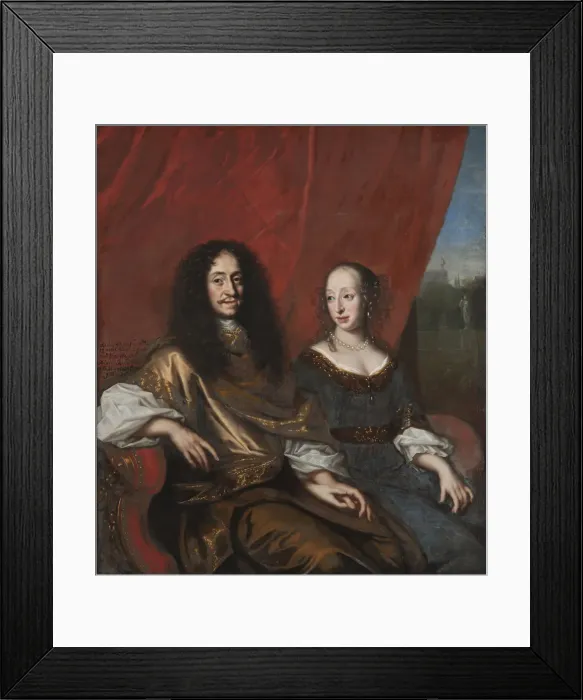 Framed Print : Gustav Adolph (1633-1695), Duke of Mecklenburg-Gustrow and Magdalene Sibylle of Holstein-Gottorp (16 Framed Print : Gustav Adolph (1633-1695), Duke of Mecklenburg-Gustrow and Magdalene Sibylle of Holstein-Gottorp (16