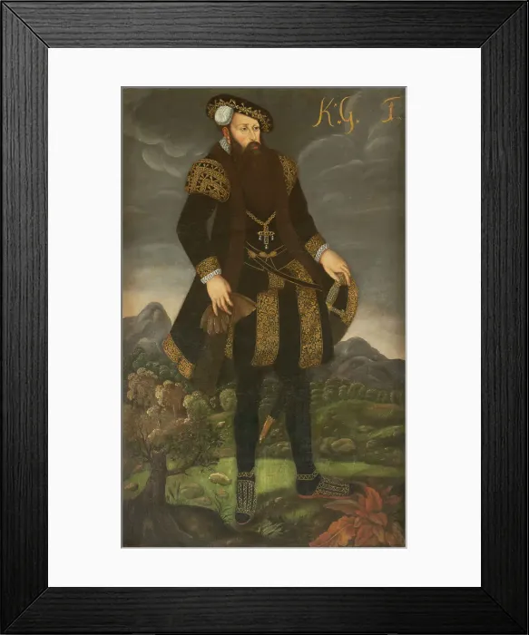Framed Print : Portrait of the King Gustav I of Sweden (1496-1560) Framed Print : Portrait of the King Gustav I of Sweden (1496-1560)