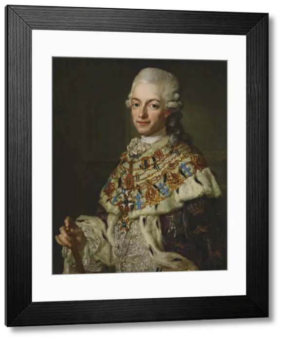 Framed Print : Portrait of King Gustav III of Sweden (1746-1792), ca 1773 Framed Print : Portrait of King Gustav III of Sweden (1746-1792), ca 1773