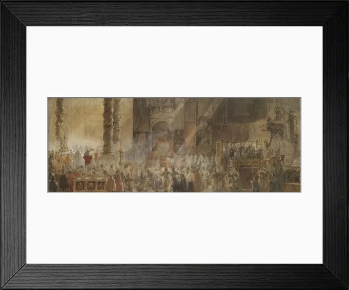 Framed Print : King Gustav III of Sweden Attending Christmas Mass in St Peters Basilica in Vatican, 1783, 1780s Framed Print : King Gustav III of Sweden Attending Christmas Mass in St Peters Basilica in Vatican, 1783, 1780s