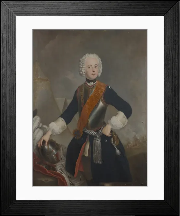 Framed Print : Portrait of Prince Henry of Prussia (1726-1802), 1740s Framed Print : Portrait of Prince Henry of Prussia (1726-1802), 1740s