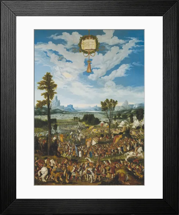 Framed Print : Horatius Cocles Stopping King Porsennas Army outside Rome Framed Print : Horatius Cocles Stopping King Porsennas Army outside Rome