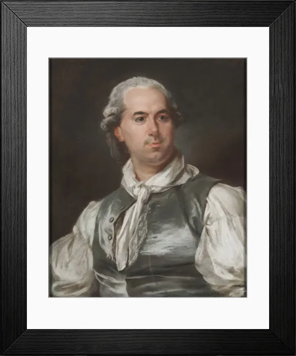 Framed Print : Portrait of Hubert Robert (1733-1808)