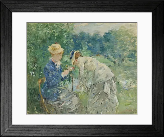 Framed Print : In the Bois de Boulogne, before 1880 Framed Print : In the Bois de Boulogne, before 1880