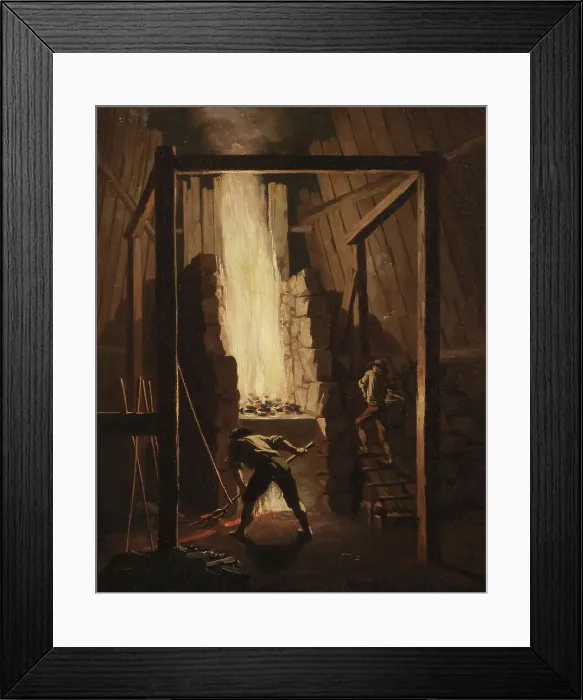 Framed Print : Interior of the Copper Foundry in Falun, 1781 Framed Print : Interior of the Copper Foundry in Falun, 1781