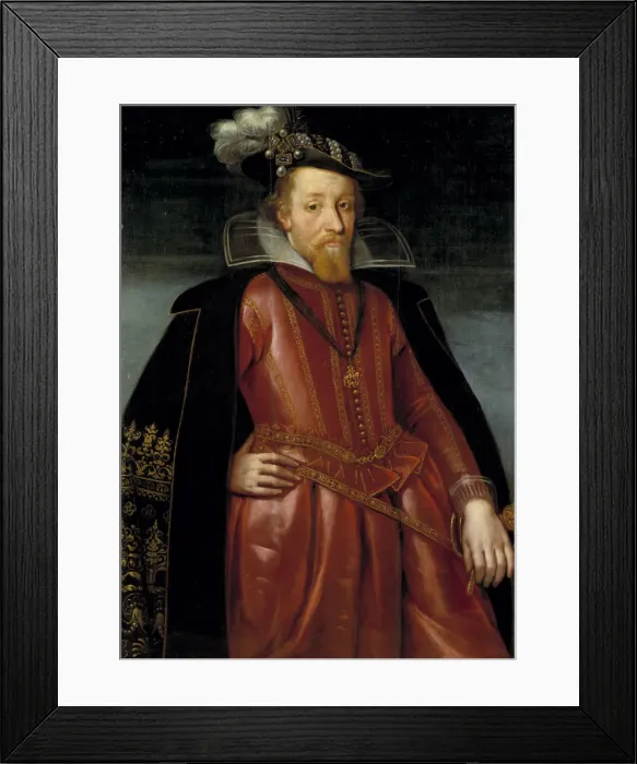 Framed Print : Portrait of King James I of England (1566-1625) Framed Print : Portrait of King James I of England (1566-1625)