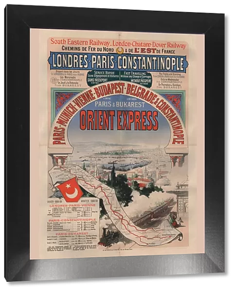 Poster advertising the Orient Express, 1888