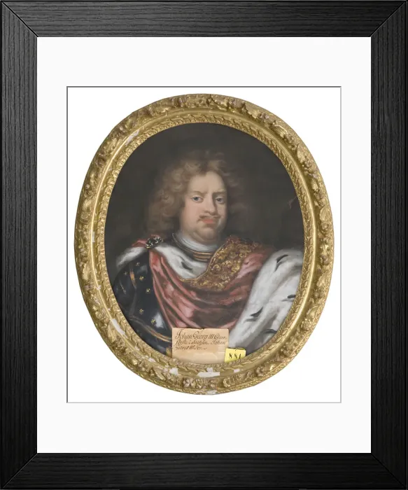 Framed Print : Portrait of John George III (1647-1691), Elector of Saxony Framed Print : Portrait of John George III (1647-1691), Elector of Saxony