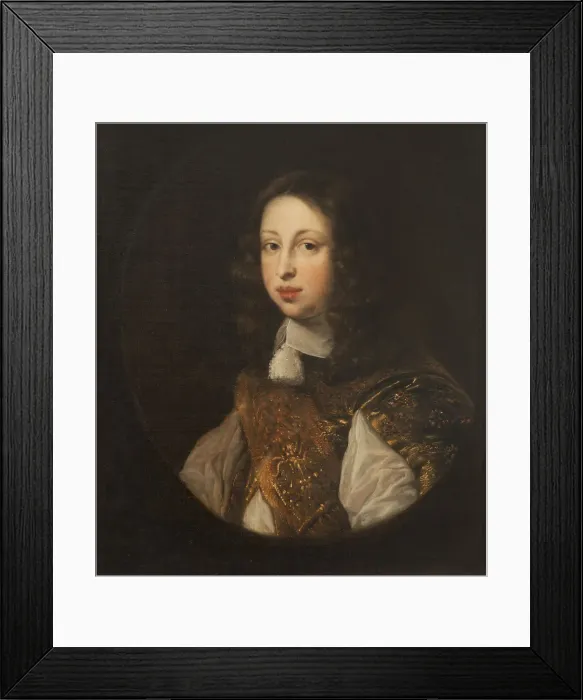 Framed Print : Portrait of Johann Georg (1638-1655), the heir to the throne of Holstein-Gottorp Framed Print : Portrait of Johann Georg (1638-1655), the heir to the throne of Holstein-Gottorp