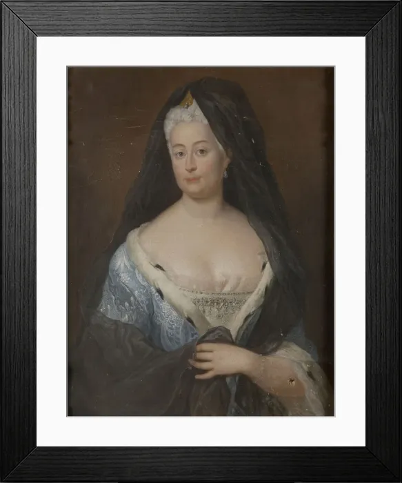 Framed Print : Portrait of Princess Johanna Charlotte of Anhalt-Dessau (1682-1750), Margravine of Brandenburg-Schwe Framed Print : Portrait of Princess Johanna Charlotte of Anhalt-Dessau (1682-1750), Margravine of Brandenburg-Schwe