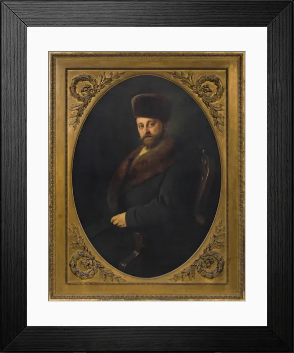 Framed Print : Portrait of the General Pavel Petrovich Ushakov (1819-1873), 1866 Framed Print : Portrait of the General Pavel Petrovich Ushakov (1819-1873), 1866