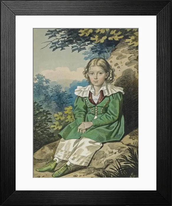 Framed Print : Portrait of the Sergey Petrovich Ushakov (1828-1894) as child, 1830s Framed Print : Portrait of the Sergey Petrovich Ushakov (1828-1894) as child, 1830s