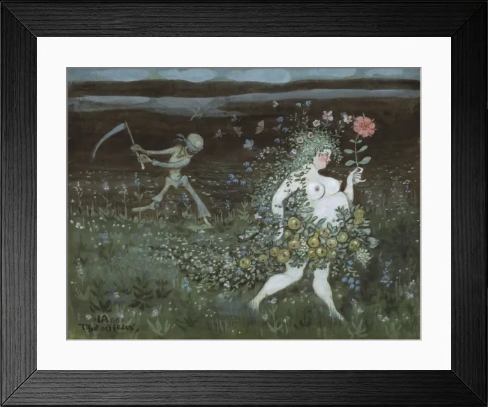 Framed Print : Life and Death, 1905 Framed Print : Life and Death, 1905