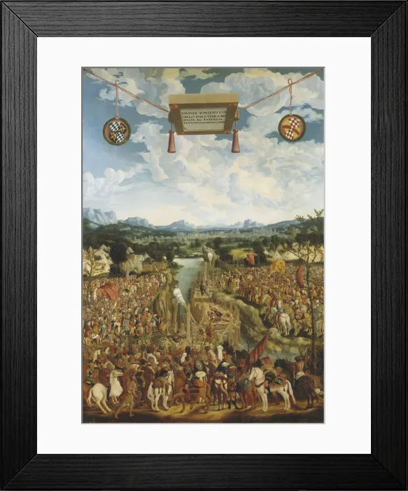 Framed Print : Manlius Torquatus Fighting a Gaul Framed Print : Manlius Torquatus Fighting a Gaul