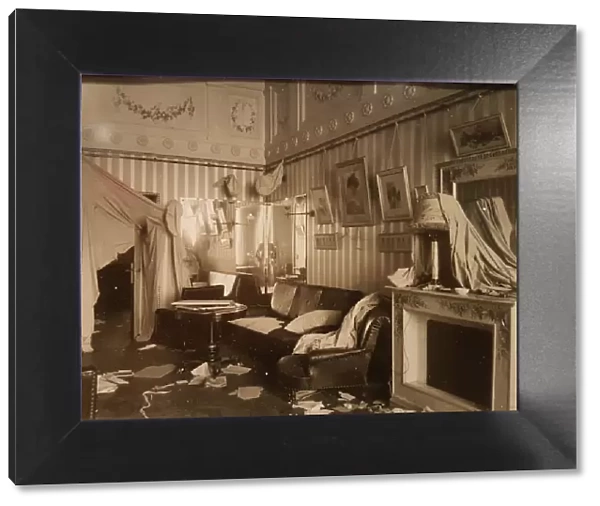 Boudoir of Empress Alexandra Fyodorovna after the Storming the Winter Palace, 1917