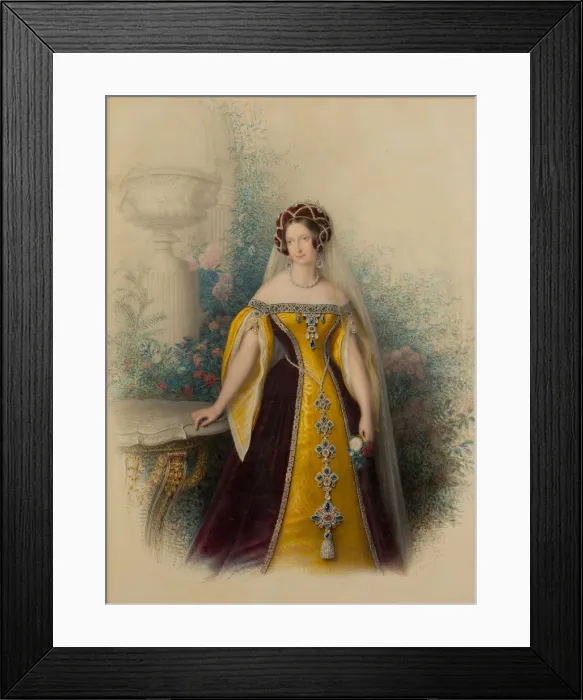 Framed Print : Grand Duchess Anna Pavlovna of Russia (1795-1865), Queen of the Netherlands, 1845 Framed Print : Grand Duchess Anna Pavlovna of Russia (1795-1865), Queen of the Netherlands, 1845