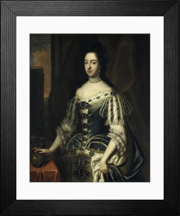 Framed Print : Portrait of Mary II of England (1662-1694) Framed Print : Portrait of Mary II of England (1662-1694)