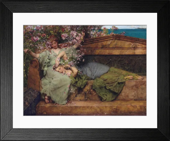 Framed Print : In a rose garden, 1890 Framed Print : In a rose garden, 1890