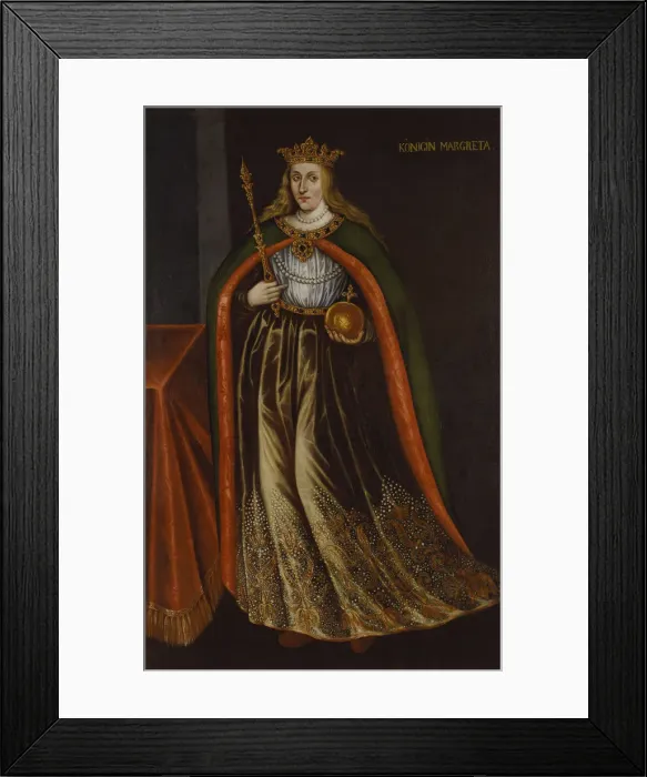 Framed Print : Portrait of Margaret I of Denmark (1353-1412) Framed Print : Portrait of Margaret I of Denmark (1353-1412)
