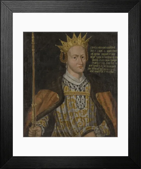 Framed Print : Portrait of Margaret I of Denmark (1353-1412) Framed Print : Portrait of Margaret I of Denmark (1353-1412)